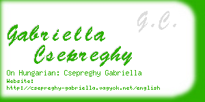 gabriella csepreghy business card